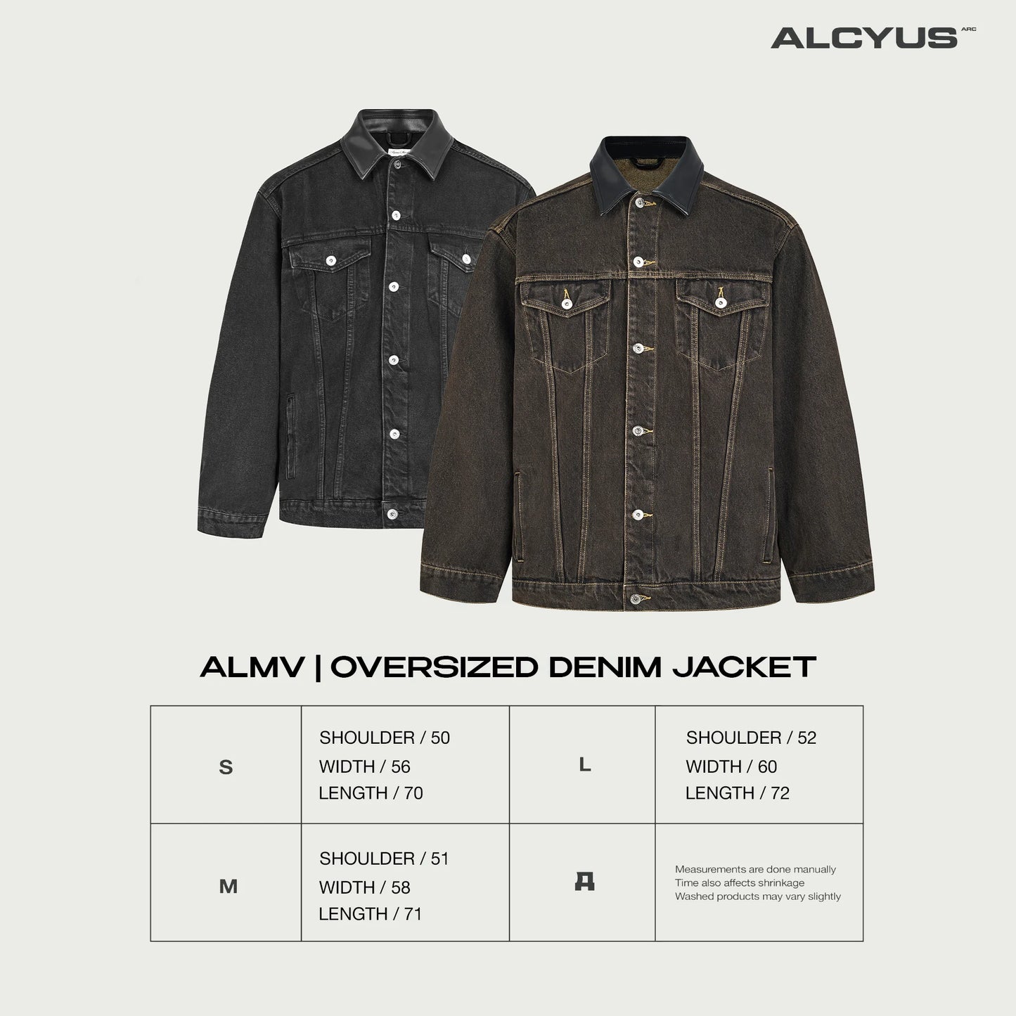 [ALCYUS] ALMV | OVERSIZED DENIM JACKET