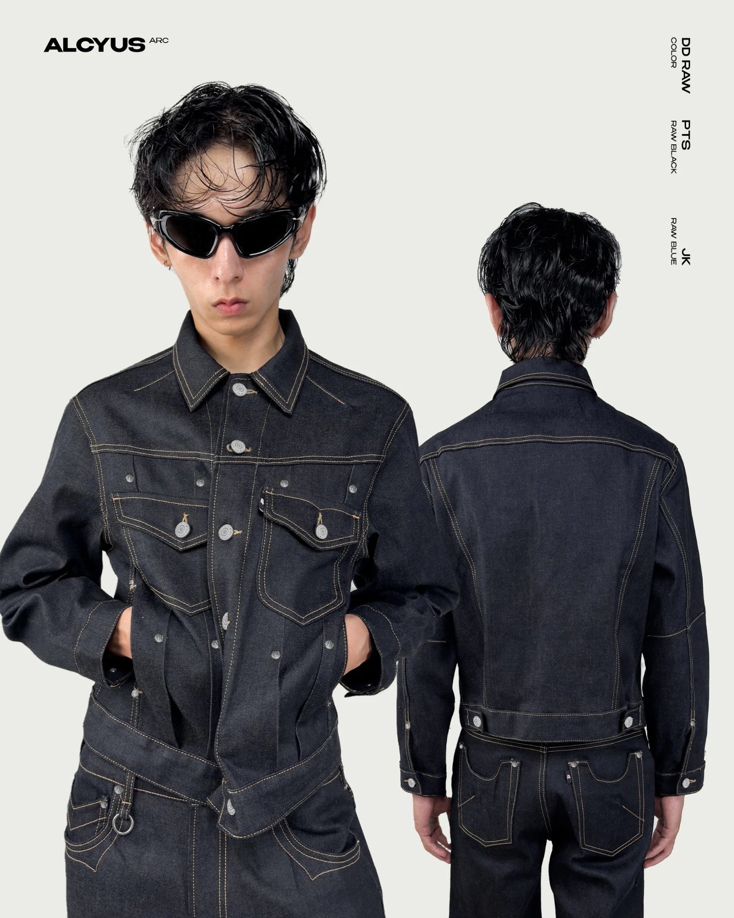 [ALCYUS] A24 DD RAW DENIM JACKET