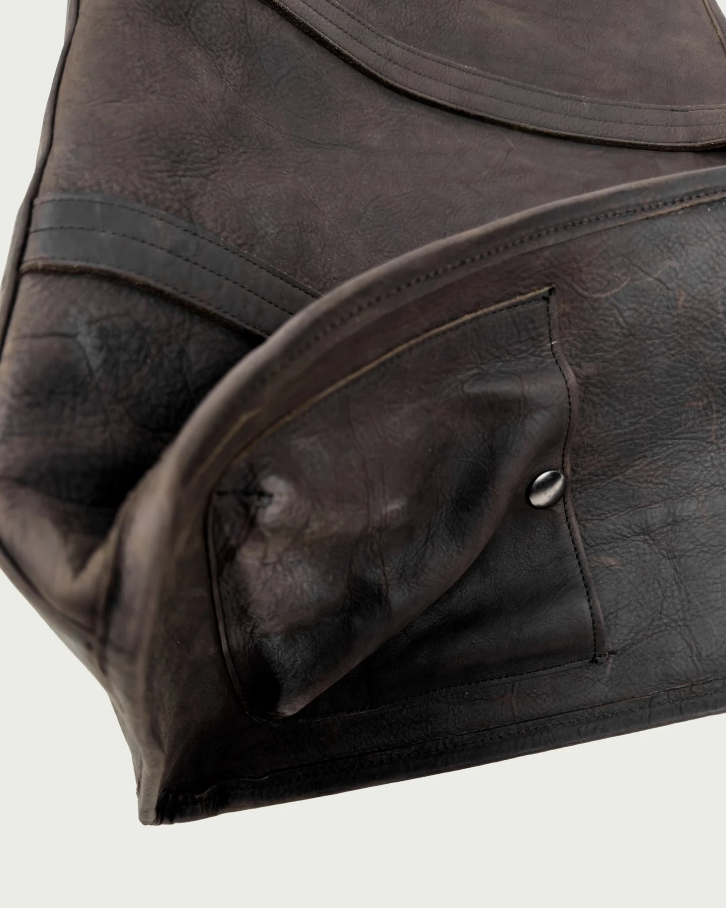 [ALCYUS] ALMV | S/N LEATHER MOCHA BAG