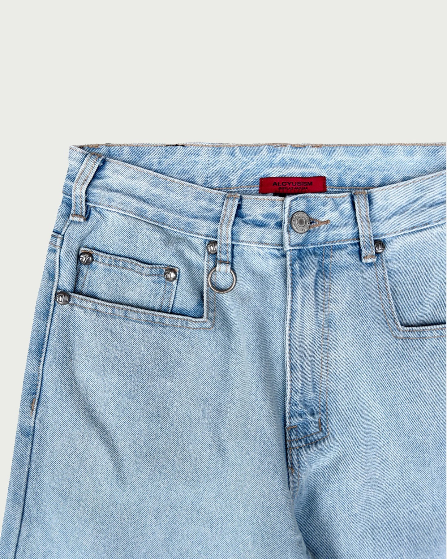 [ALCYUS] RIVET SIGNATURE LIGHT BLUE PANTS