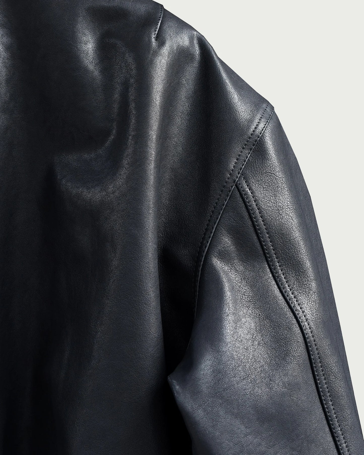 [ALCYUS] OILSKIN SHESKIN BOMBER