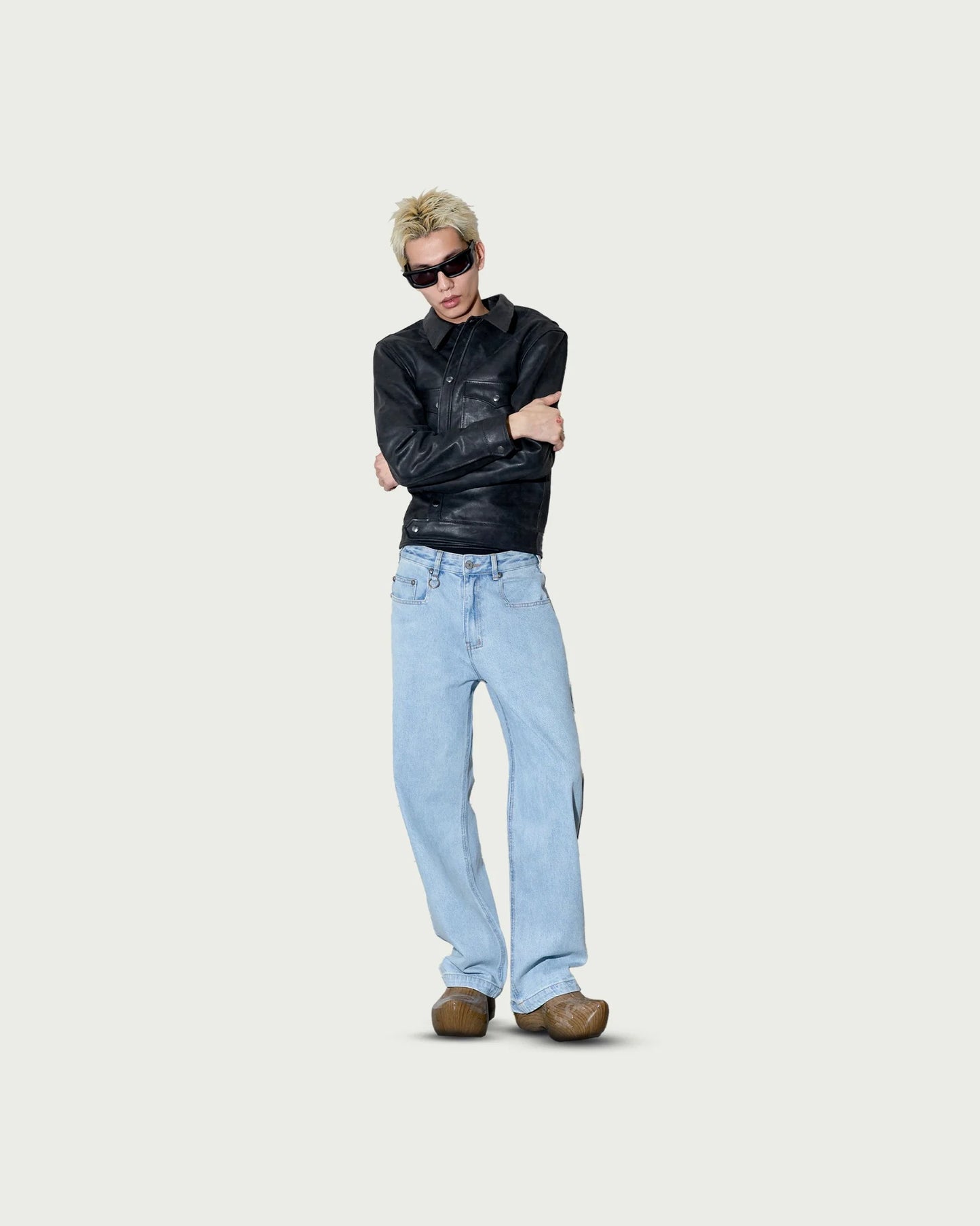 [ALCYUS] RIVET SIGNATURE LIGHT BLUE PANTS