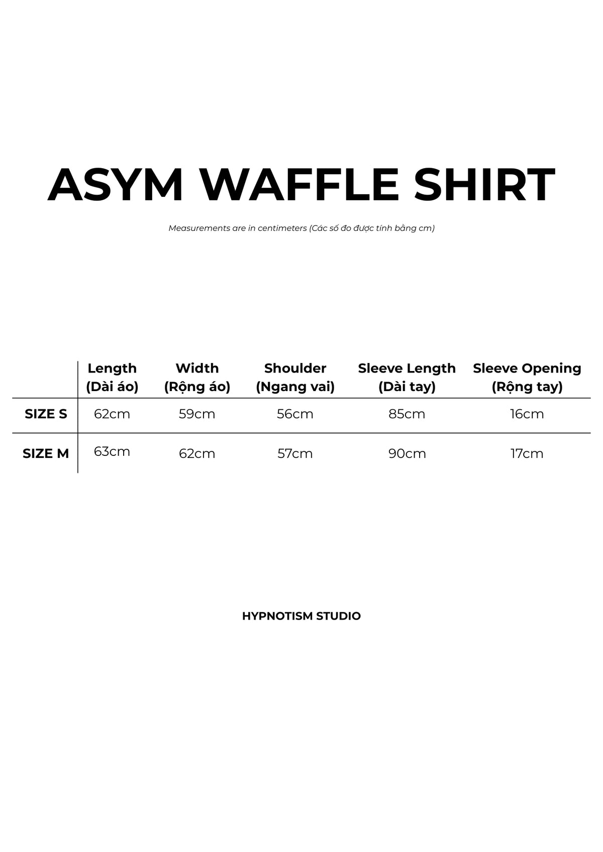[HYPNOTISM] ASYM WAFFLE SHIRT