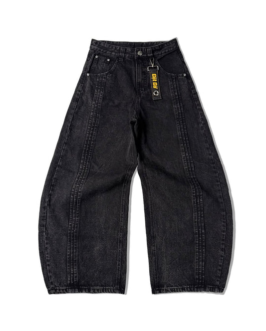 [COTCO] PLEATED BAGGY JEANS