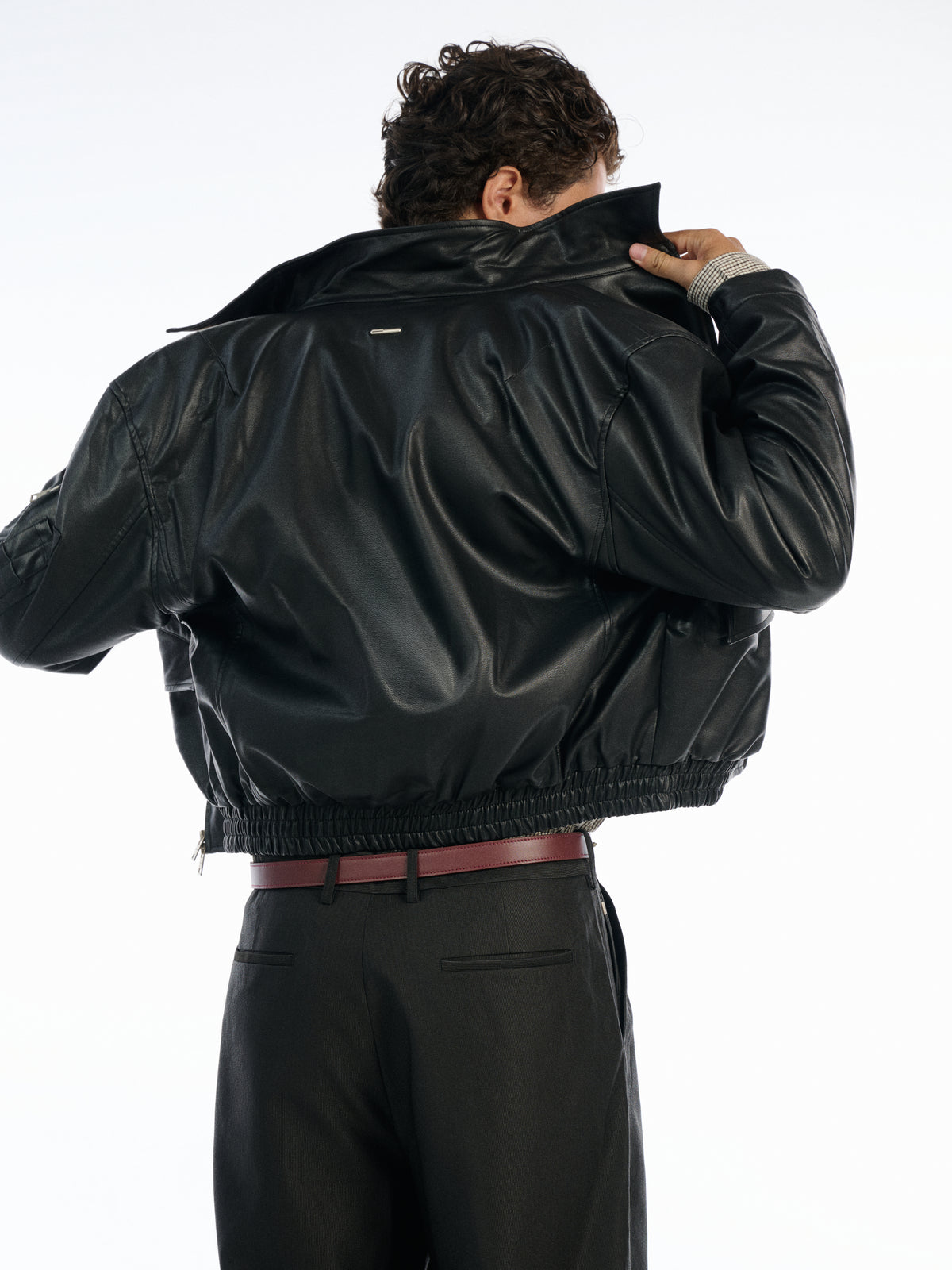 [95PROJECT] PILOT LEATHER JACKET