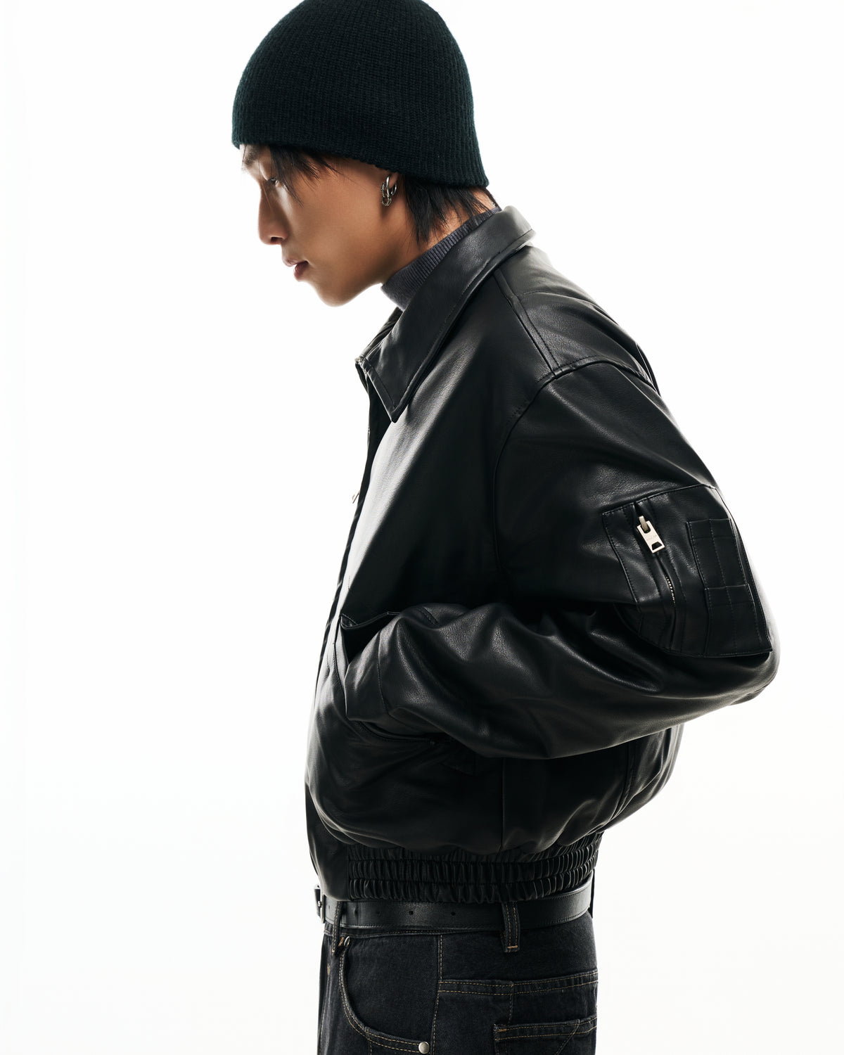 [95PROJECT] PILOT LEATHER JACKET