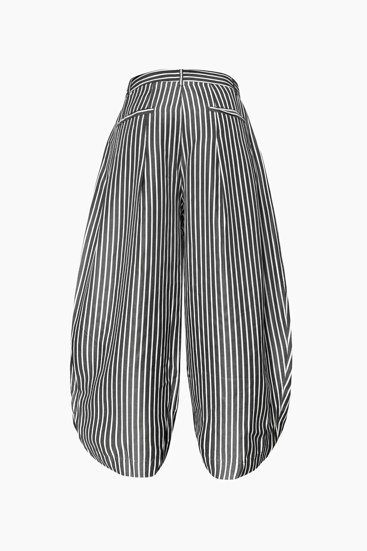 [HYPNOTISM] STRIPED CURVY TROUSERS