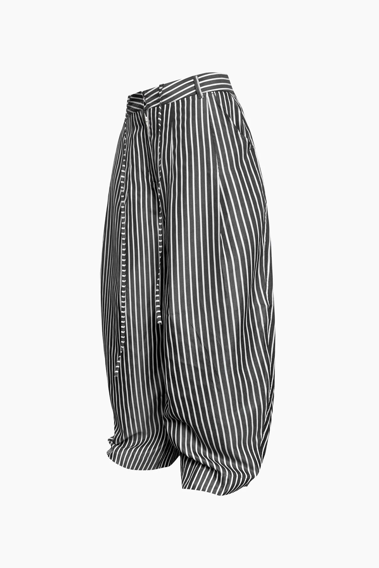 [HYPNOTISM] STRIPED CURVY TROUSERS