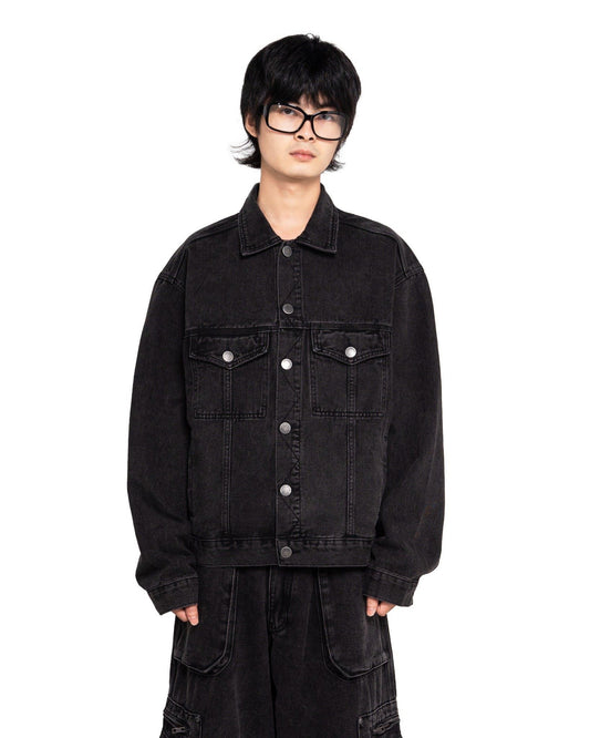 [MAHU] FADED DENIM JACKET