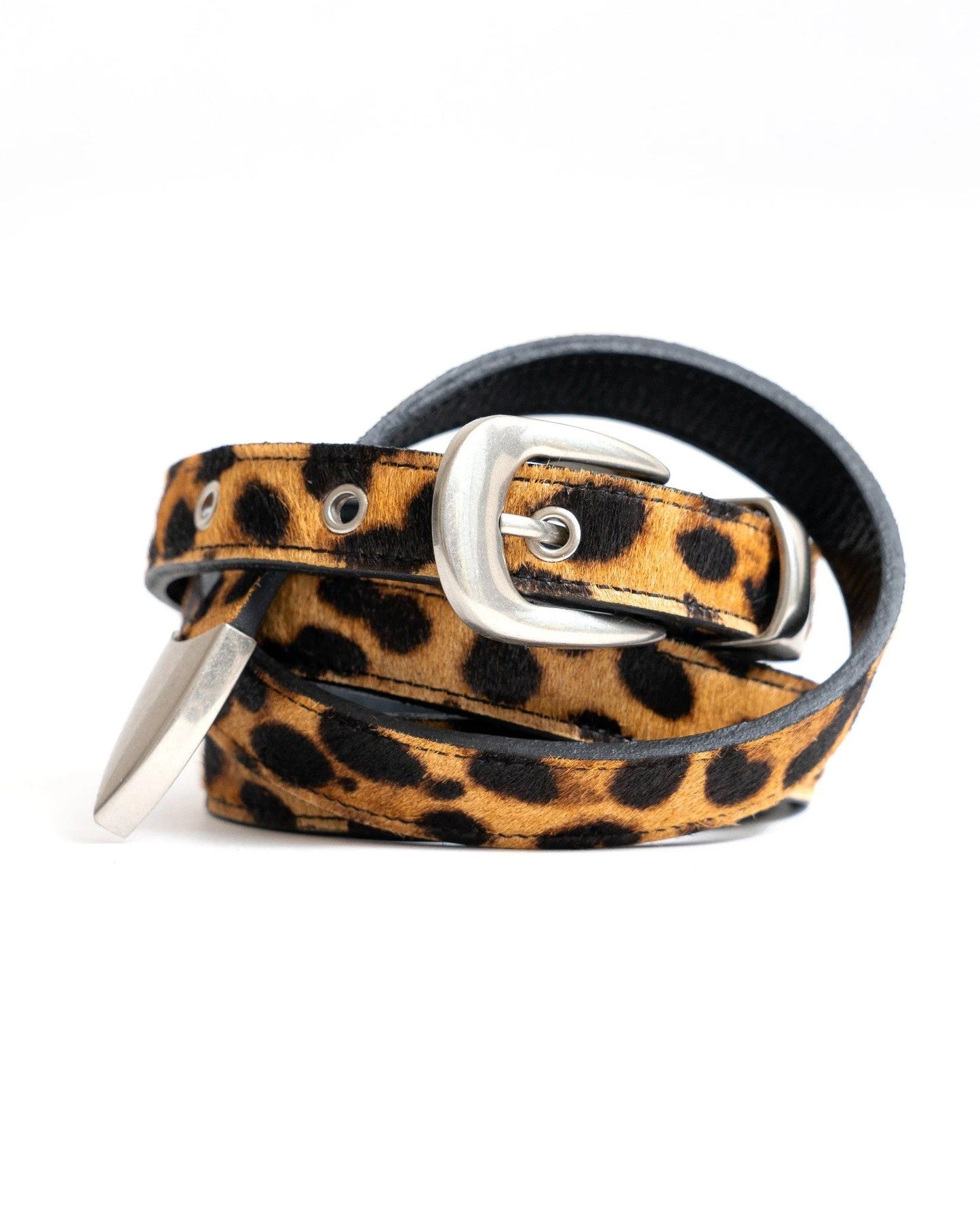 [MAHU] NARROW LEATHER BELT