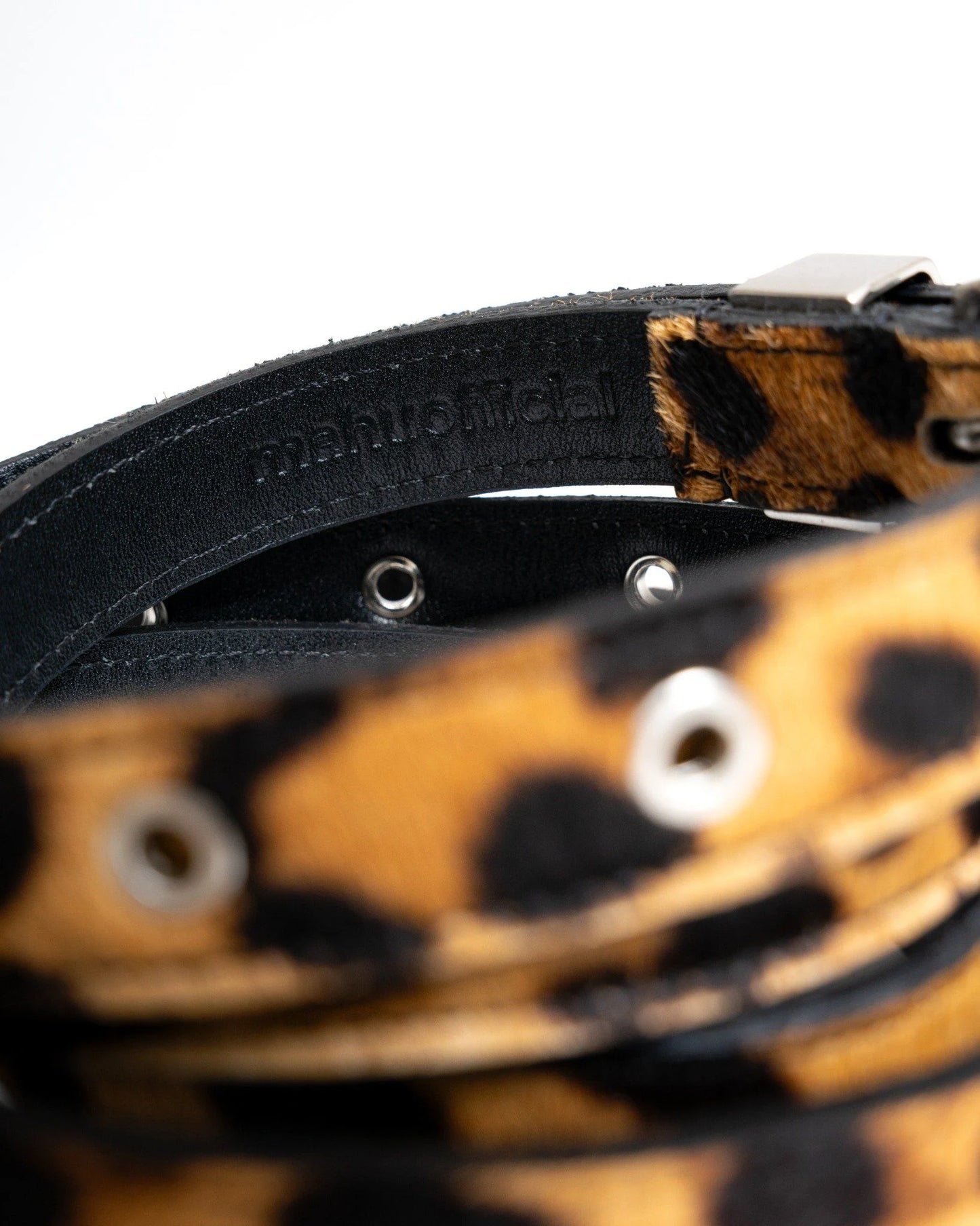 [MAHU] NARROW LEATHER BELT