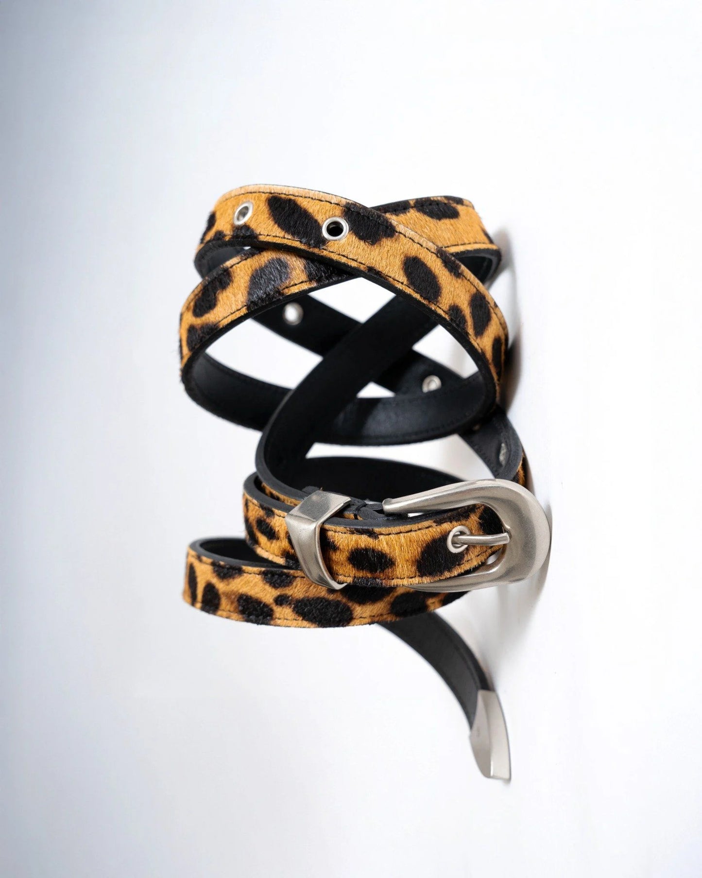 [MAHU] NARROW LEATHER BELT