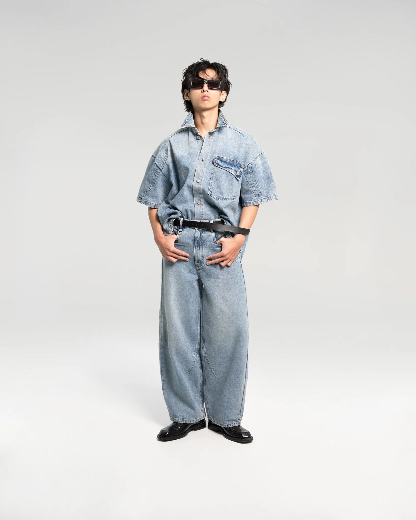 ALCYUS | A24 PATCH DENIM SHIRT