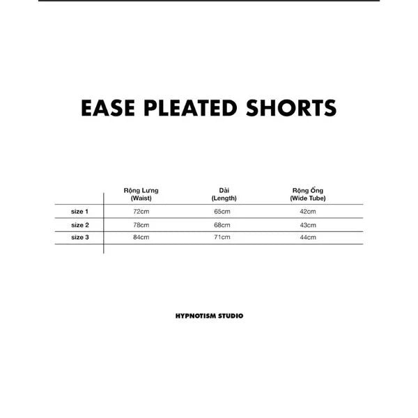 [HYPNOTISM] EASE PLEAT SHORTS