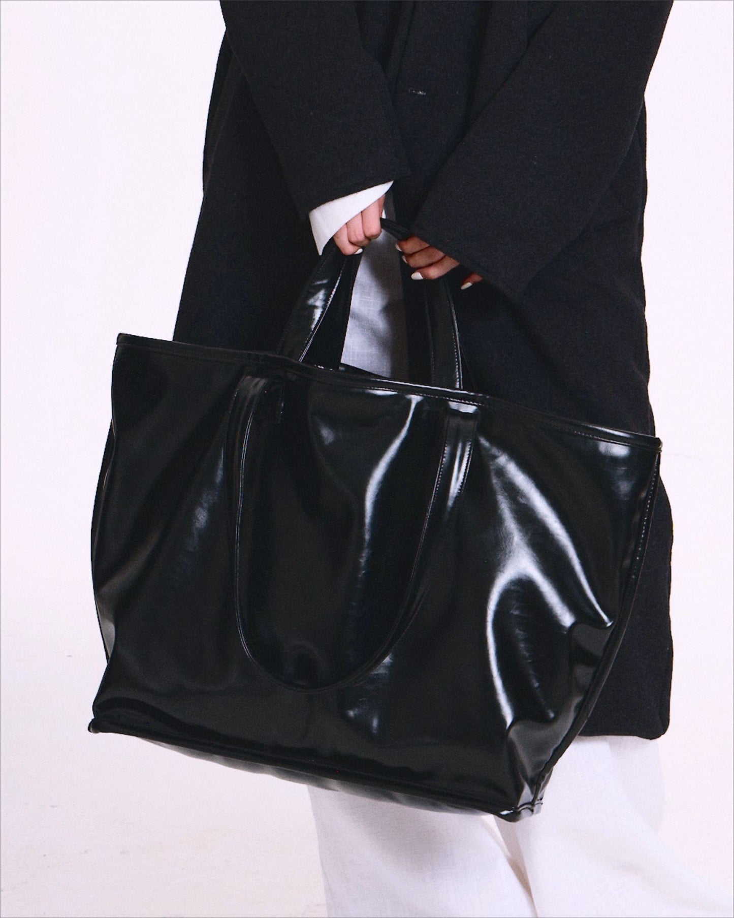 [SENSSE] ANDIAMO FAUX LEATHER TOTE BAG