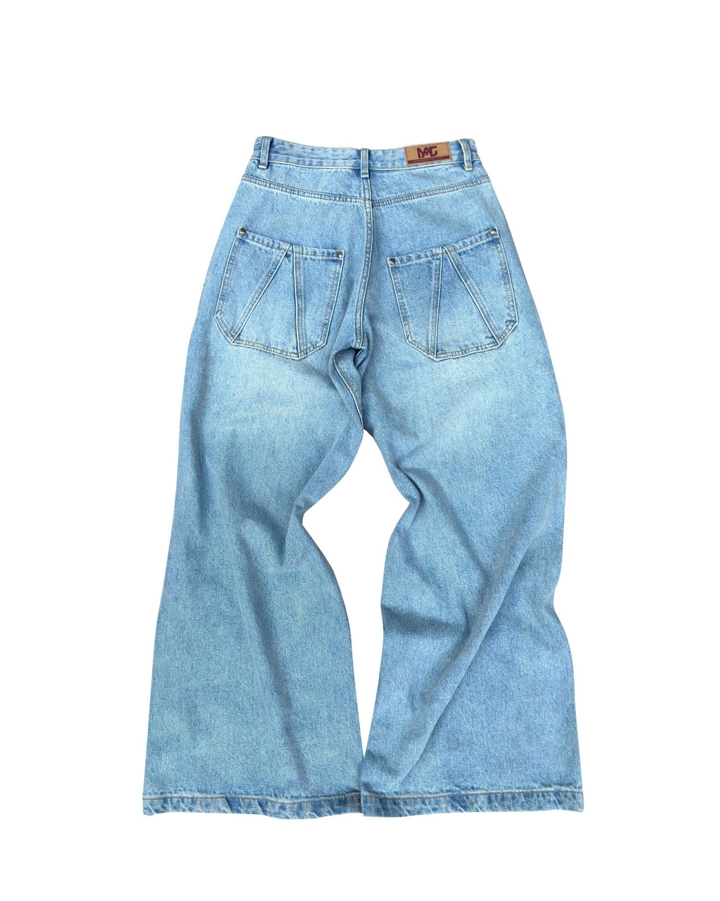 [MAHU] FADED LOOSE JEANS