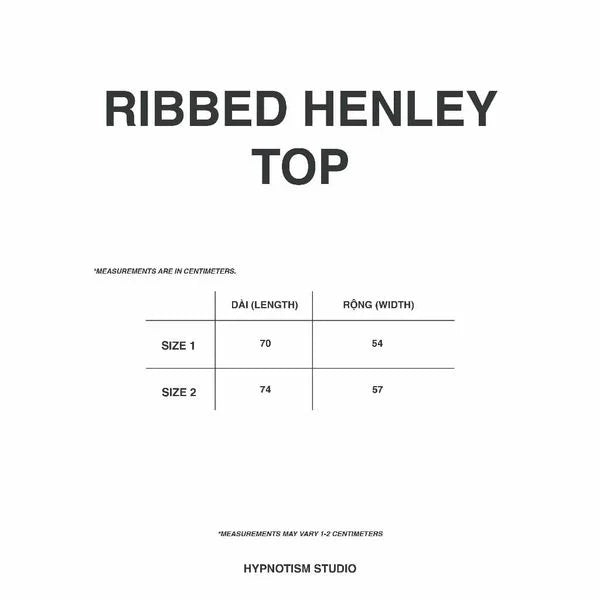 [HYPNOTISM] RIBBED HENLEY TOP