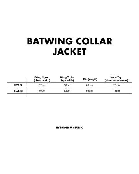 [HYPNOTISM] BATWING COLLAR JACKET