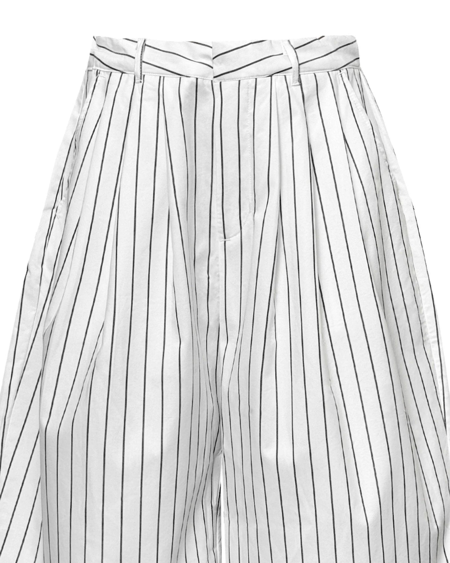 [HYPNOTISM] STRIPED CURVY TROUSERS