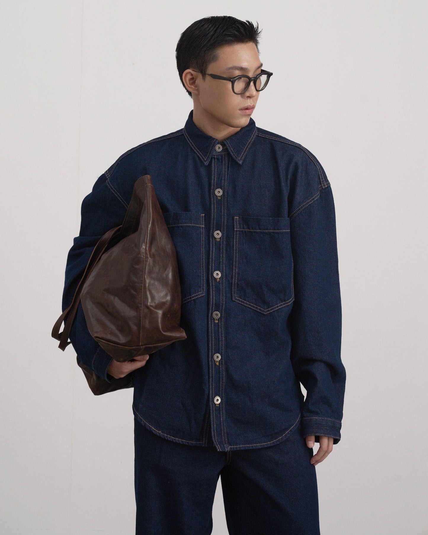 [HYPNOTISM] INDIGO NEWJEANS SHIRT