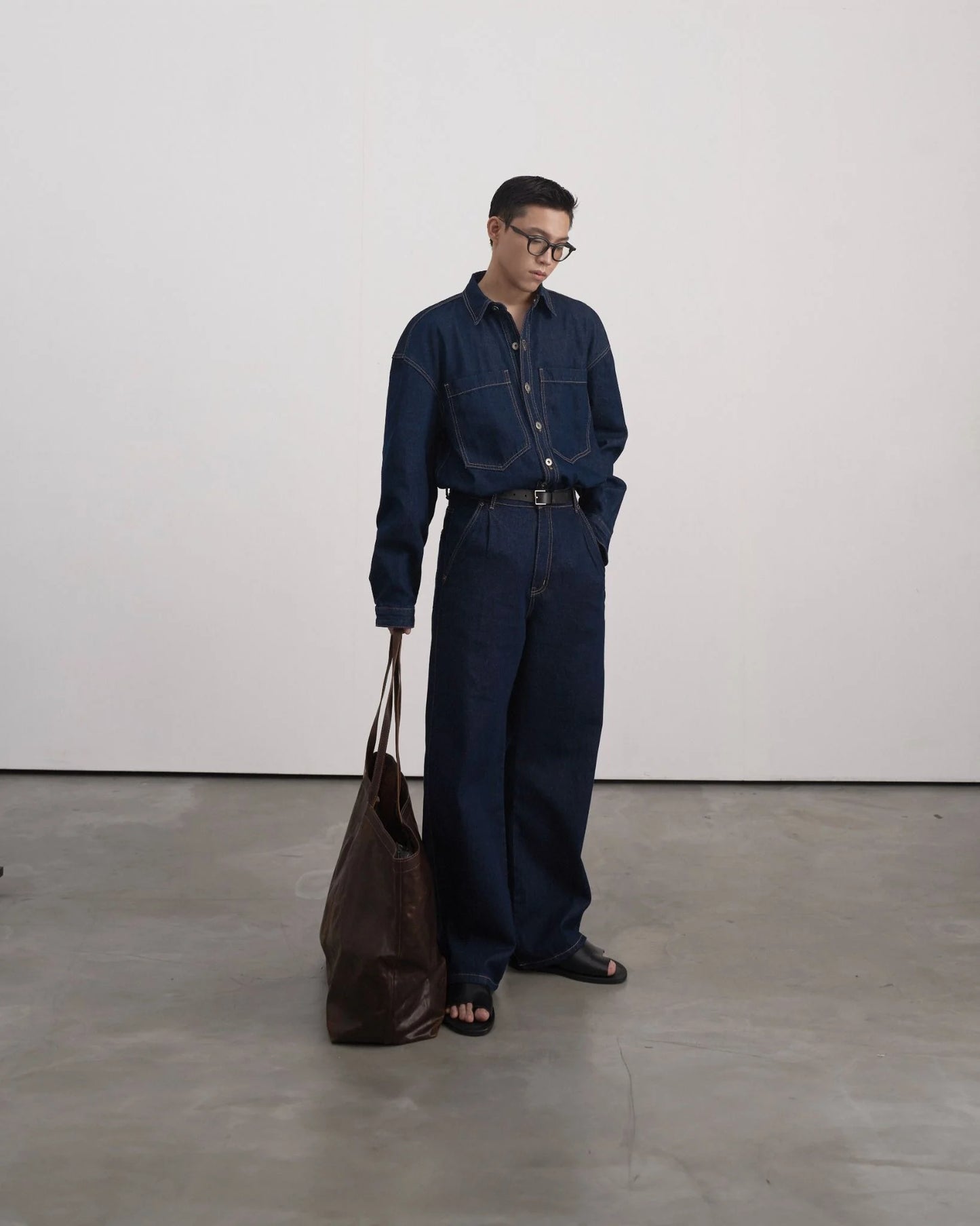 [HYPNOTISM] INDIGO NEWJEANS SHIRT