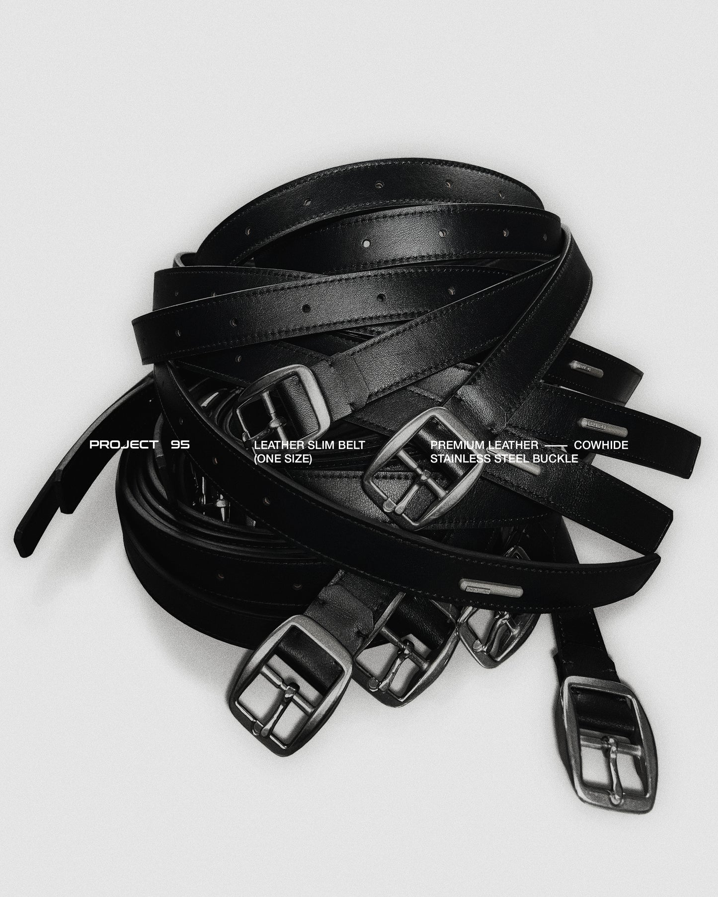 [95PROJECT] SLIM LEATHER BELT