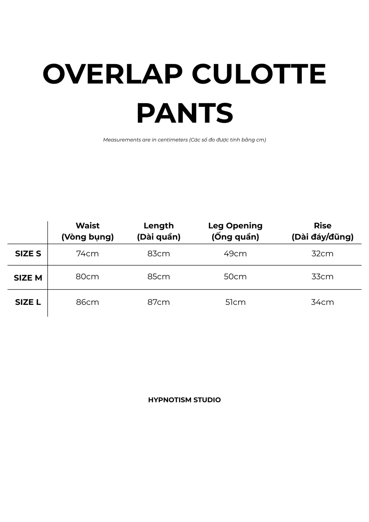 [HYPNOTISM] OVERLAP CULOTTE PANTS
