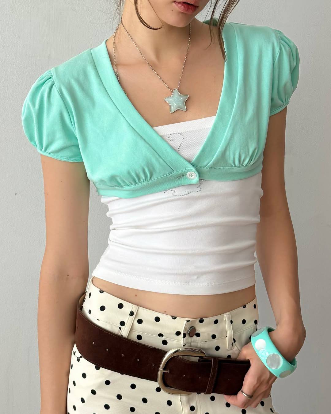 [TREATTHEGIRLS] JELLY CROPTOP