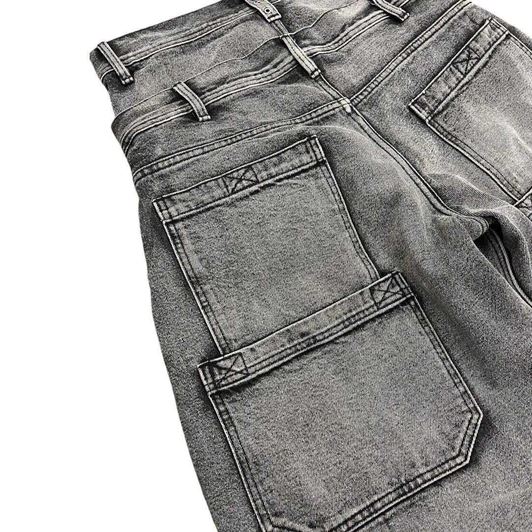 [ROIWORKSHOP] Double Waist Washed Jeans