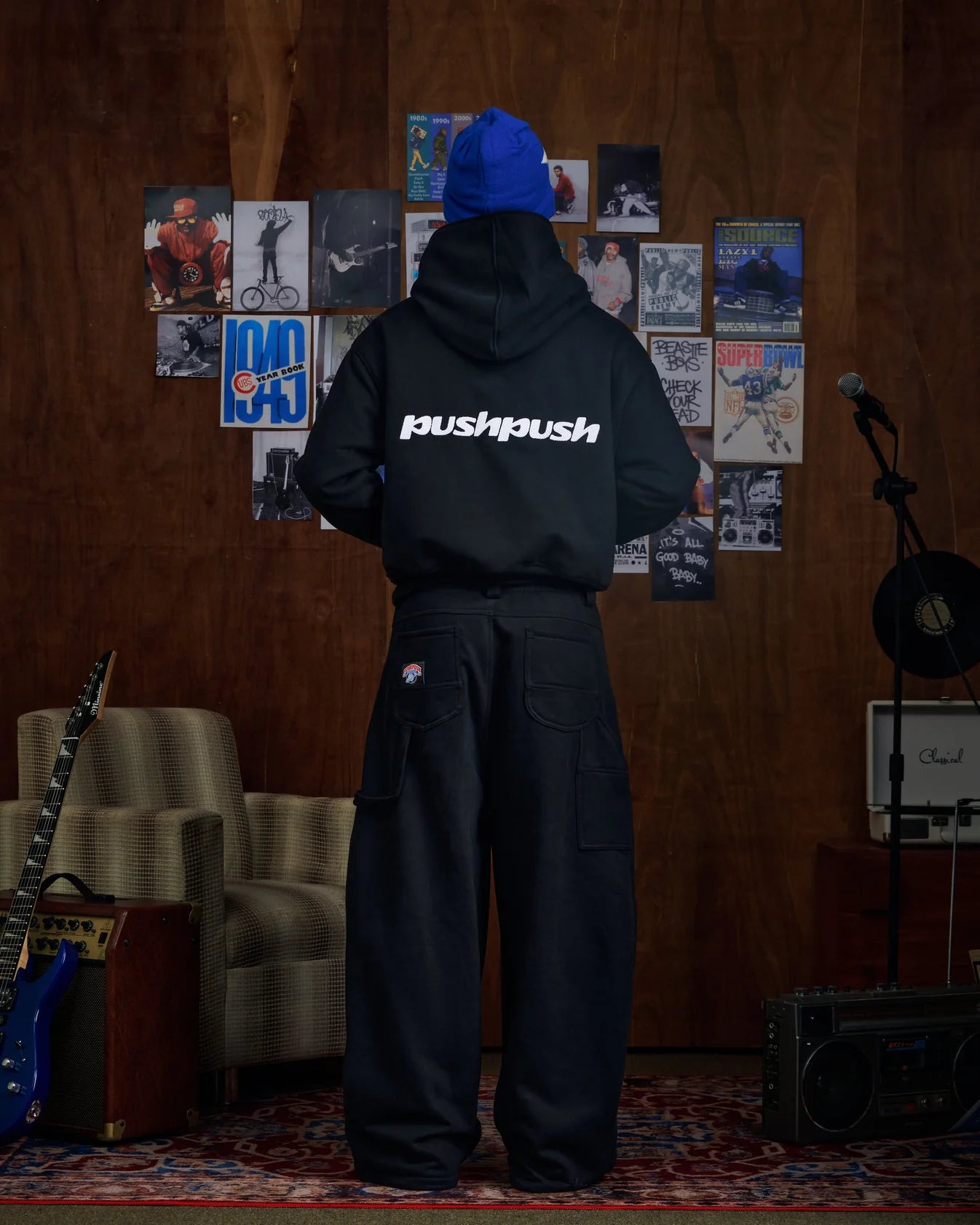 [PUSHPUSH] FLIPSIDE ZIP HOOIDE