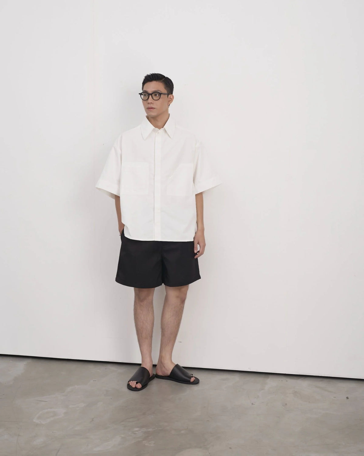 [HYPNOTISM] PATCH POCKETS SHIRT
