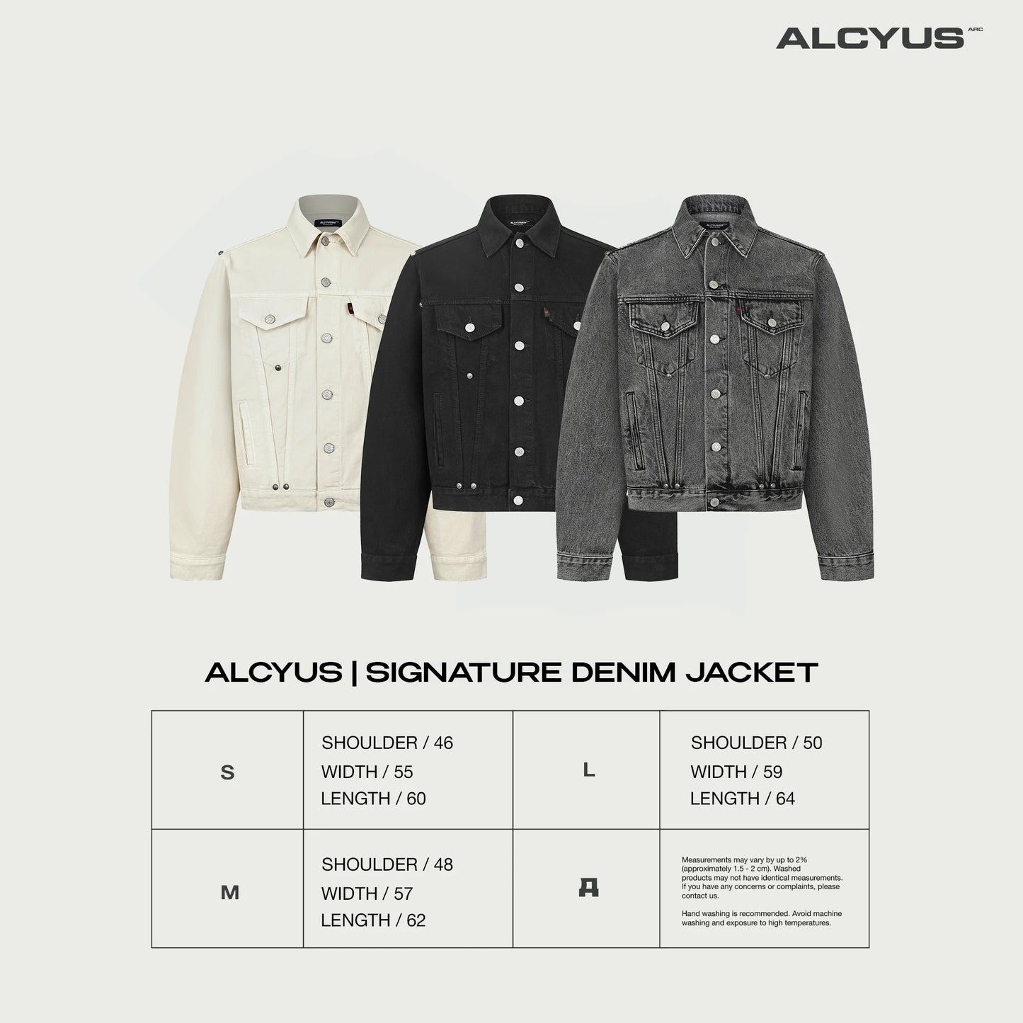 [ALCYUS] A25 SIGNATURE DENIM JACKET