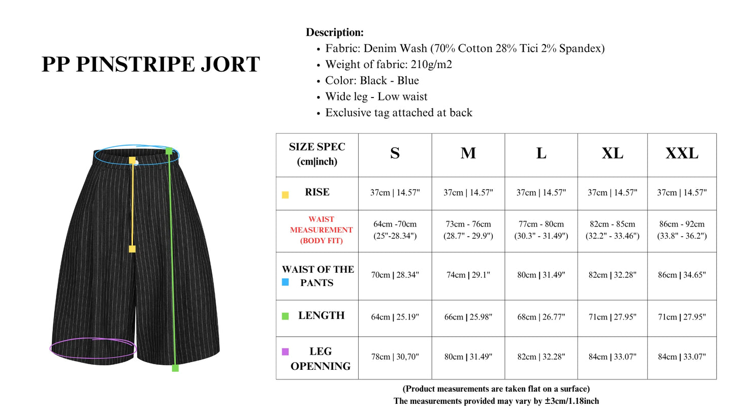 [PUSHPUSH] PINSTRIPED JORTS