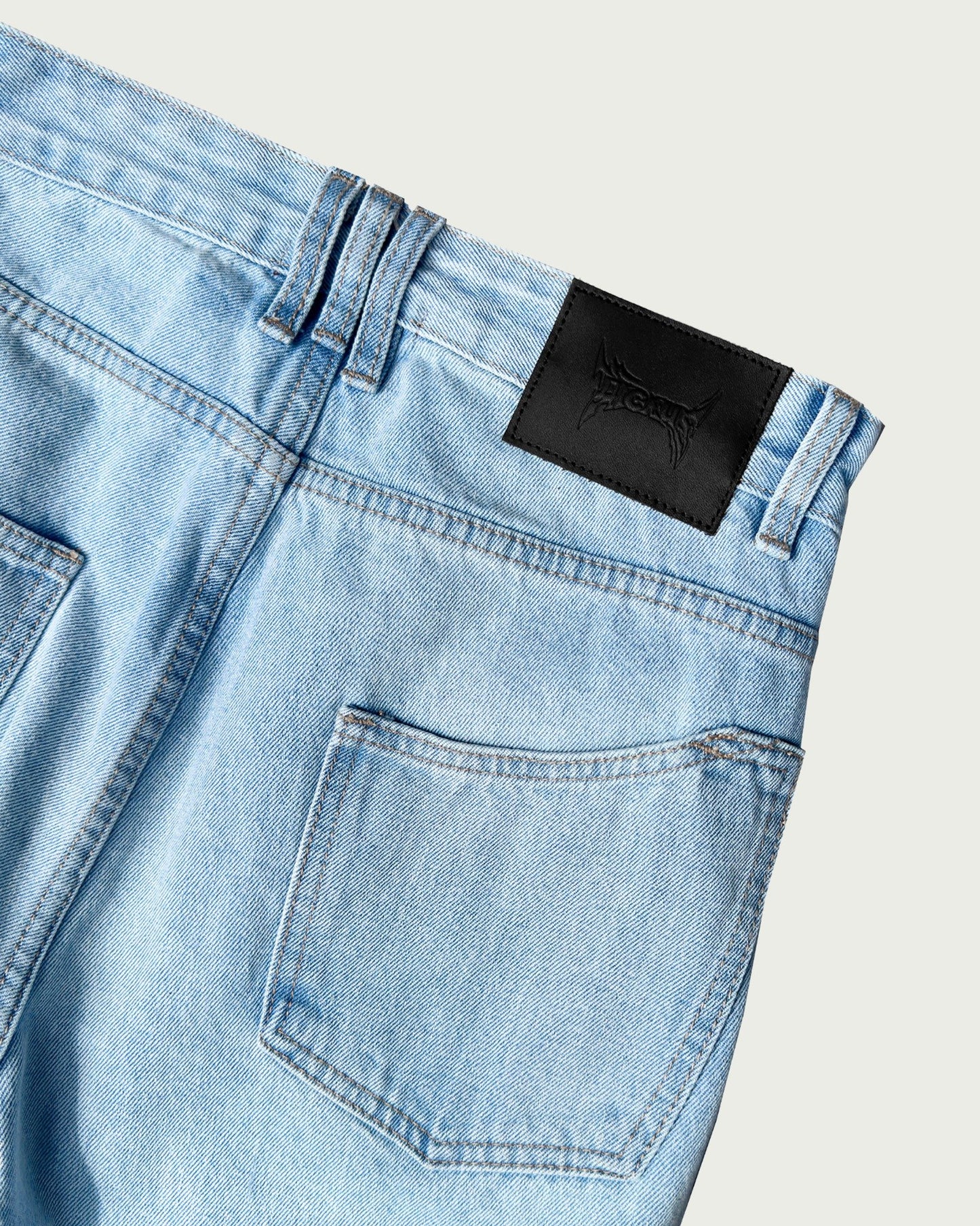 [ALCYUS] RIVET SIGNATURE LIGHT BLUE PANTS