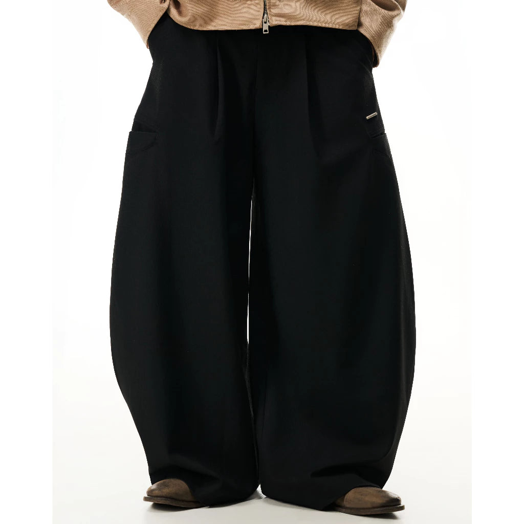 [95PROJECT] V-POCKET WIDE TROUSERS