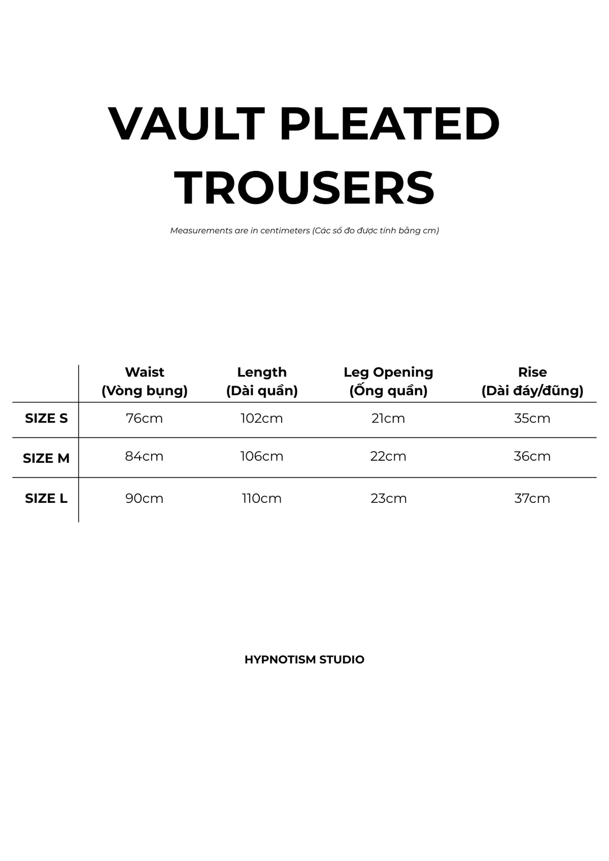 [HYPNOTISM] VAULT PLEATED TROUSERS