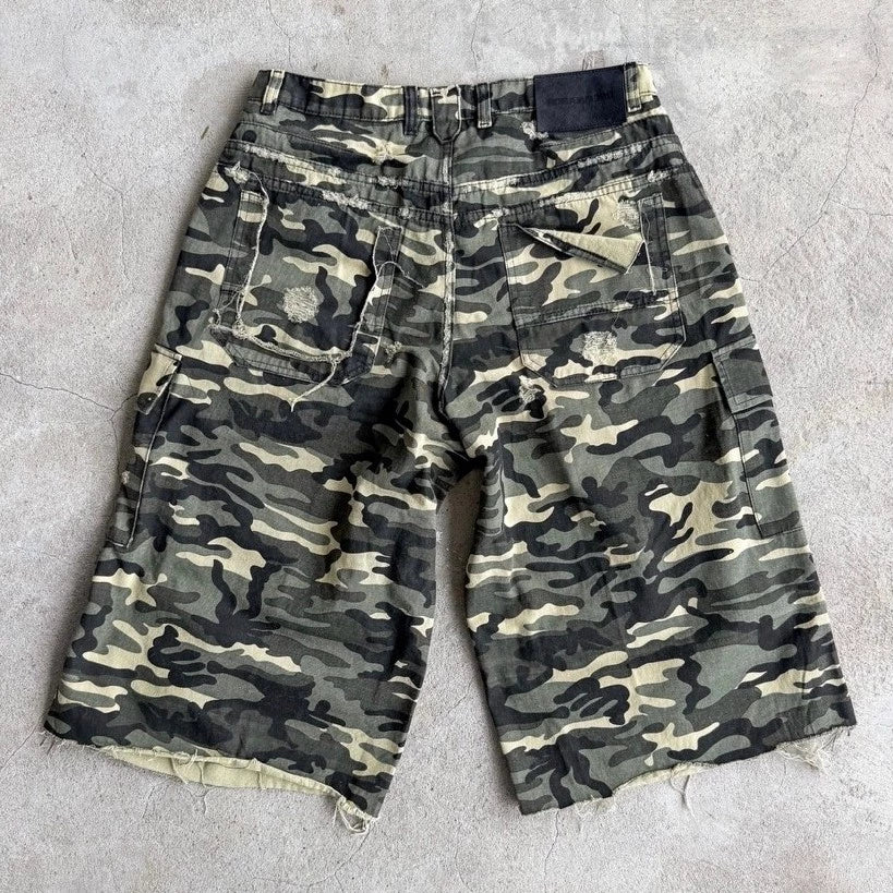 [RDRAW] CAMO CARGO JORTS