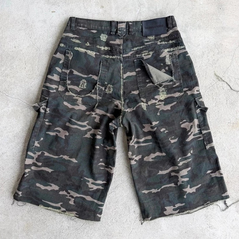 [RDRAW] CAMO CARGO JORTS