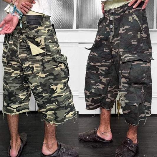 [RDRAW] CAMO CARGO JORTS