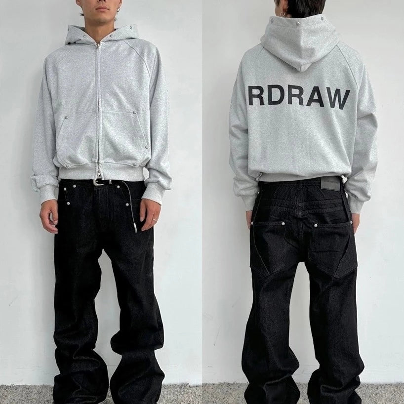[RDRAW] FLARED RAW DENIM PANTS