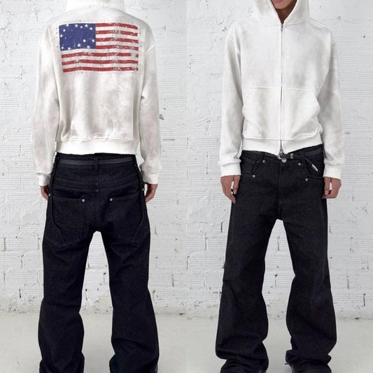 [RDRAW] FLARED RAW DENIM PANTS