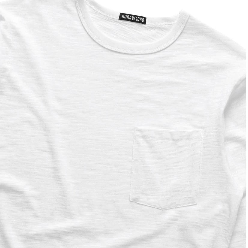 [RDRAW] SUNFADED SLUB POCKET LS