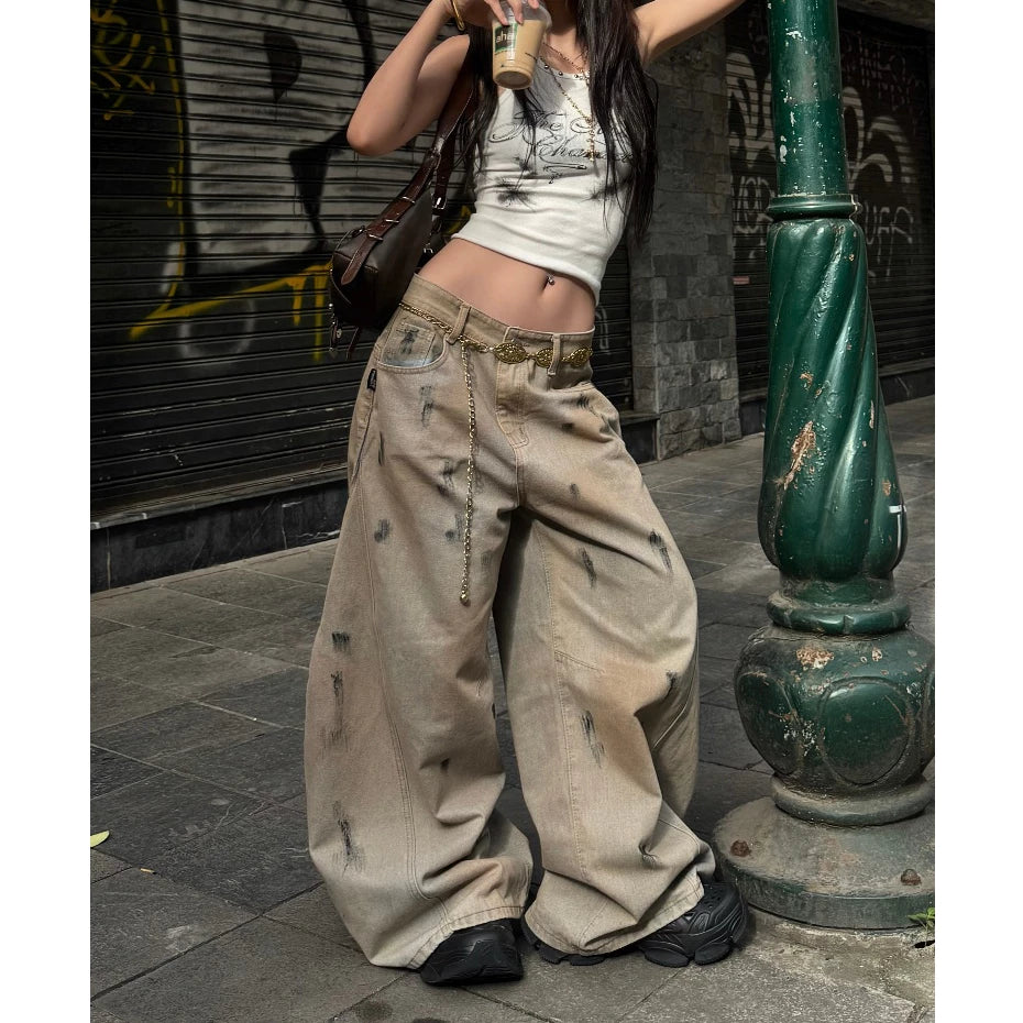 [BADCHOICES] WIDE - LEG BALLOON JEANS