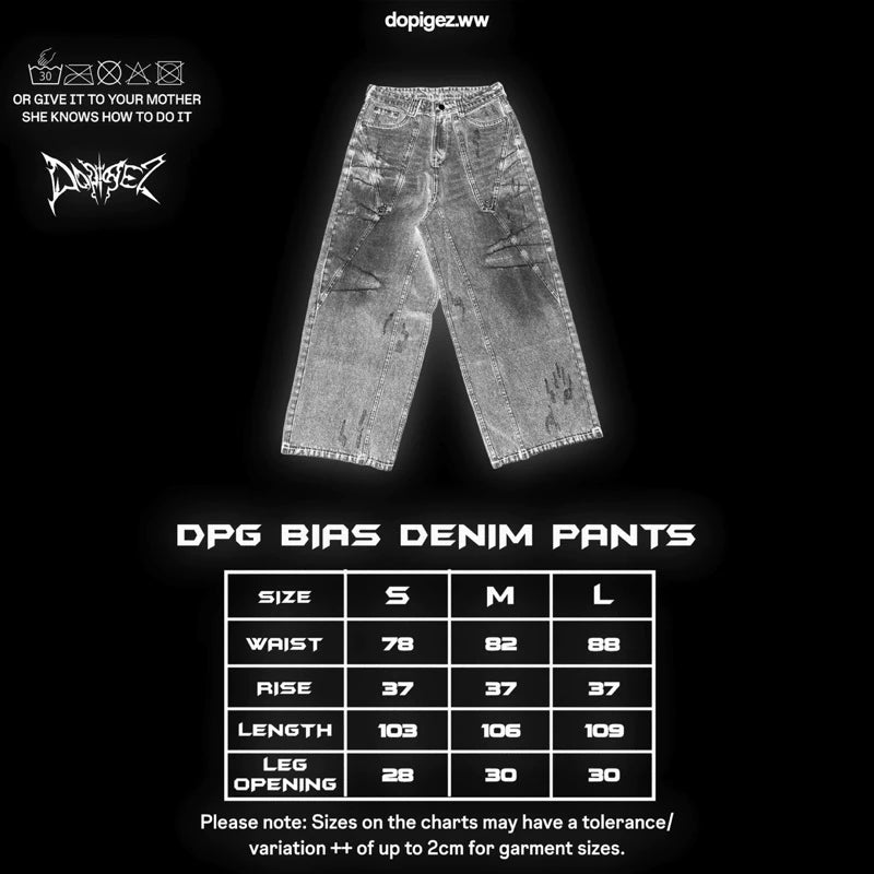[DOPIGEZ] BIAS DENIM PANTS