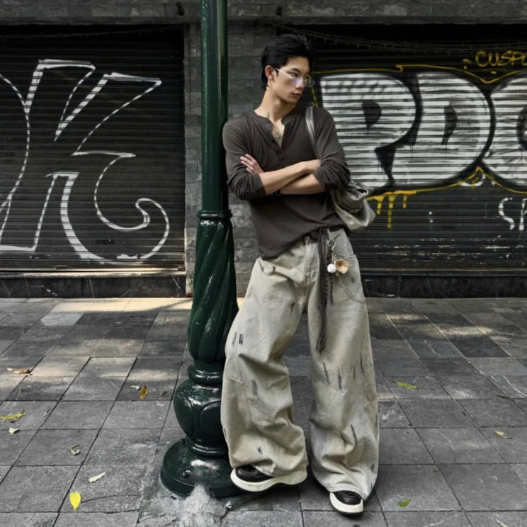 [BADCHOICES] WIDE - LEG BALLOON JEANS
