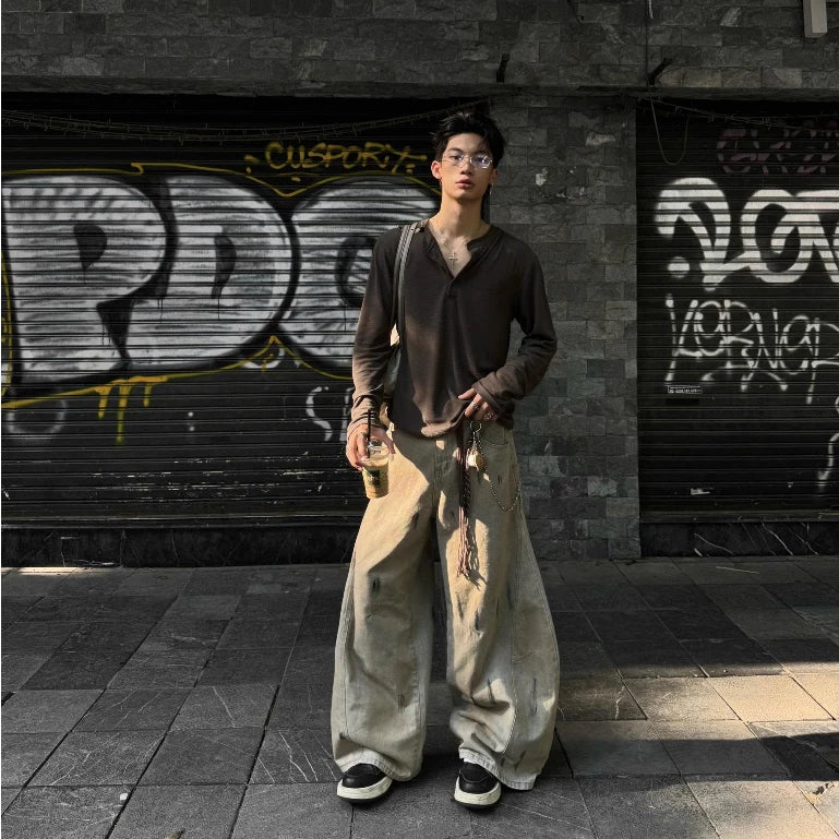 [BADCHOICES] WIDE - LEG BALLOON JEANS