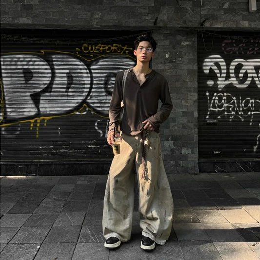 [BADCHOICES] WIDE - LEG BALLOON JEANS