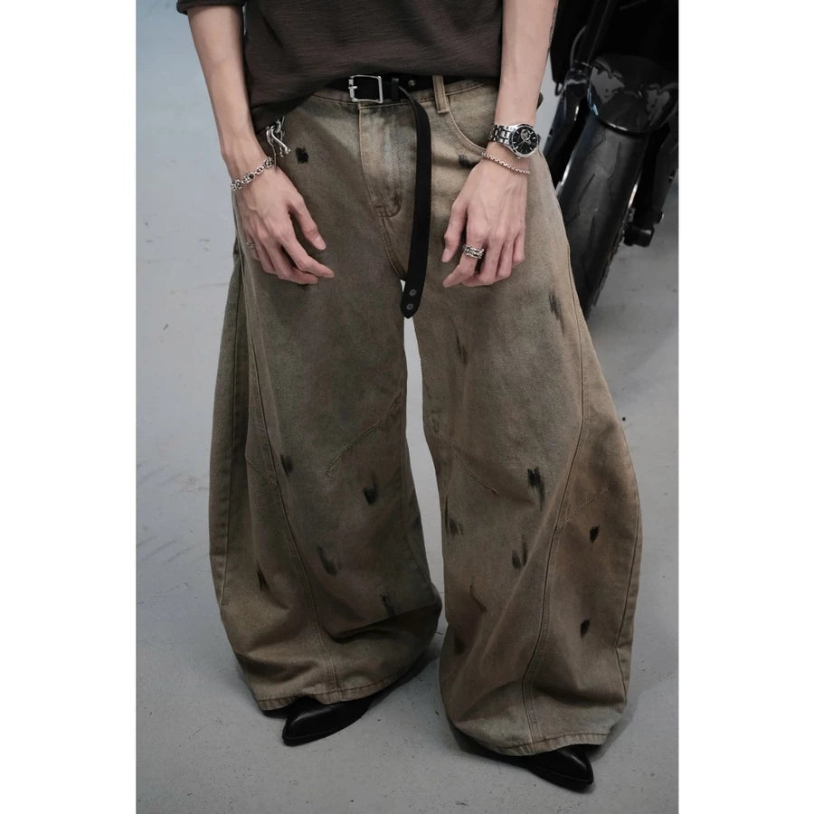 [BADCHOICES] WIDE - LEG BALLOON JEANS