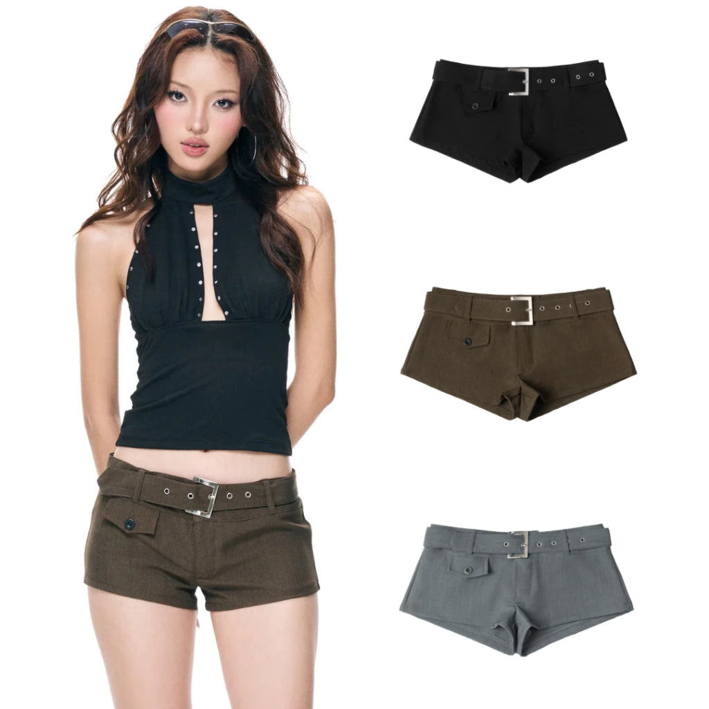 [TWENTI] MINI SHORT AND BELT