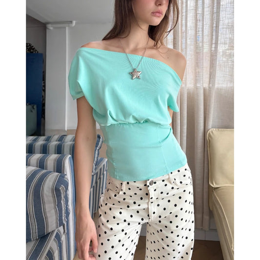 [TREATTHEGIRLS] MINT MUSE TOP